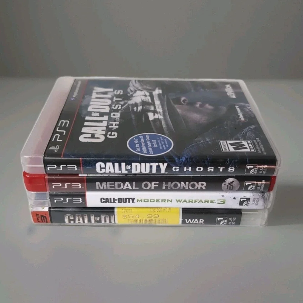 Lot Of 7 COD MW3 WORLD AT‎ WAR GHOSTS Black Ops 1&2 Adv War MEDAL OF HONOR PS3